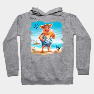 Funny Summer Pig Hoodie